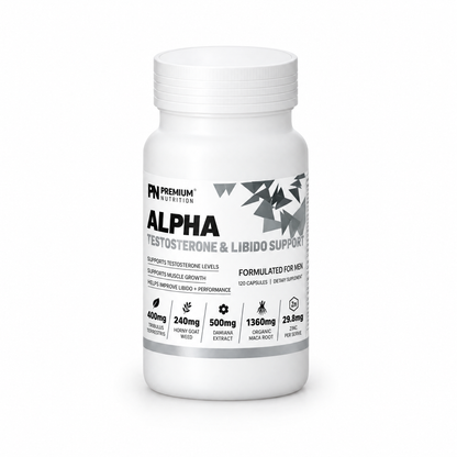 Premium Nutrition ALPHA 120 capsules, front